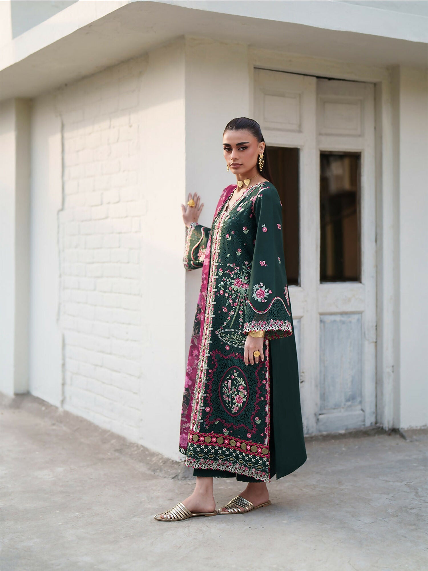 Binilyas Heritage Dore Summer'26 Lawn Embroidered Stitched 3-Piece Suit-174-B