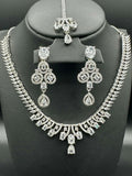 H&A Jewellery One Carat Silver Rhodium Plated Jewellery Set
