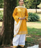 Hemstitch Lawn Embroidered Stitched 3-Piece Suit-Saffron Petal
