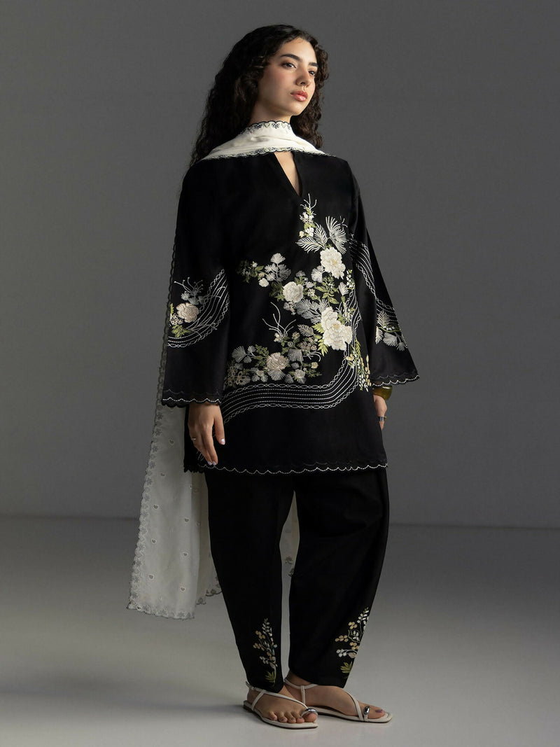 COCO by Zara Shahjahan Lawn'26 Embroidered Unstitched 3 Piece Suit Evia 9A