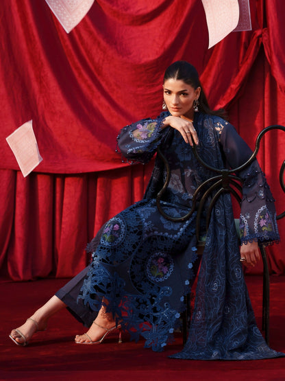 Parishay Summer Queen Lawn Embroidered Unstitched 3-Piece Suit-SQ-09