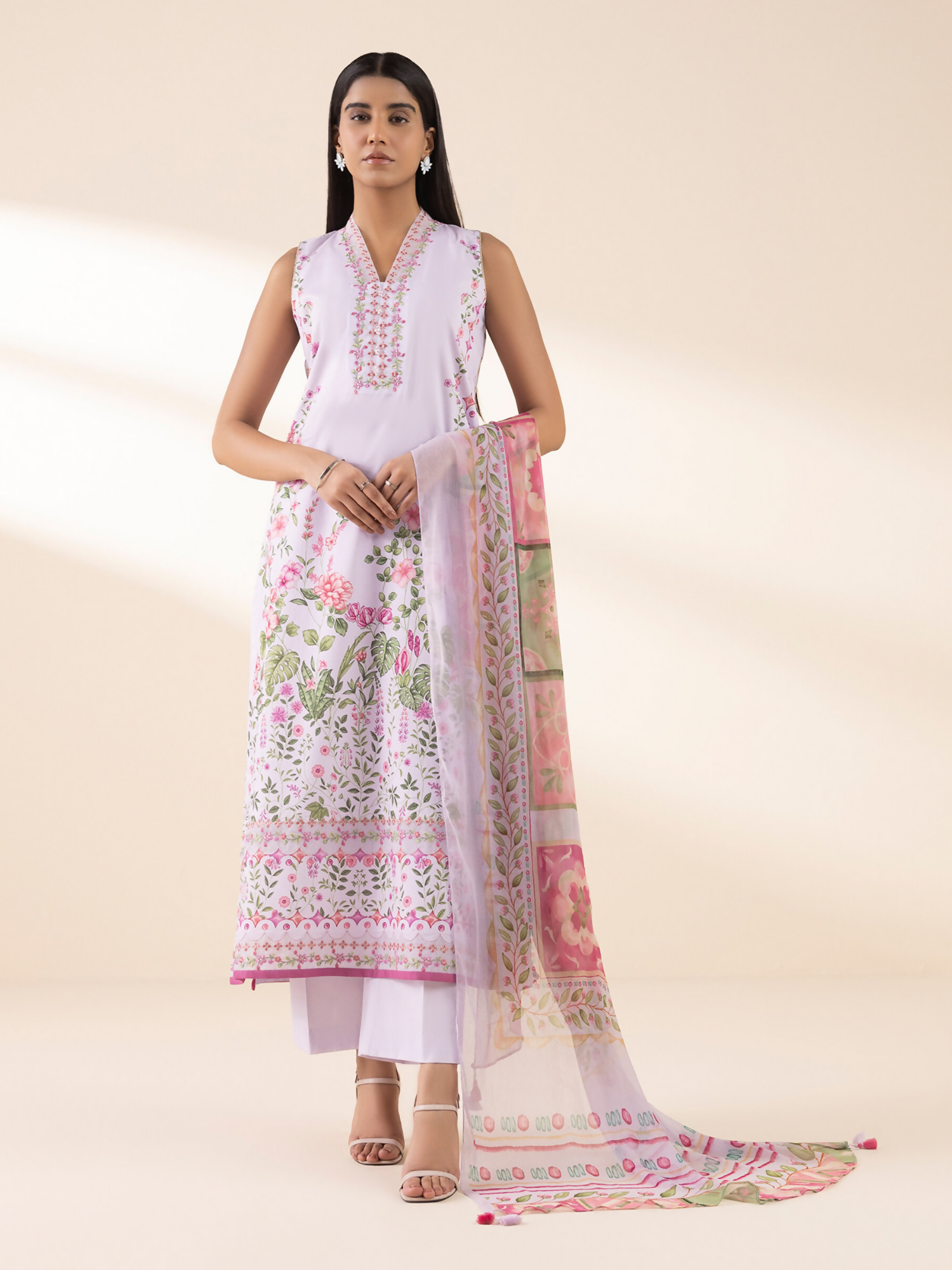 Sapphire Lawn Embroidered Unstitched 2-Piece Suit