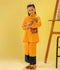 Velvour Girls Linen Embroidered Co-Ord Set-VG134-A