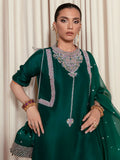 Hussain Rehar Moon In The Golden Cup Raw Silk Embellished Stitched 3-Piece Suit-Stella