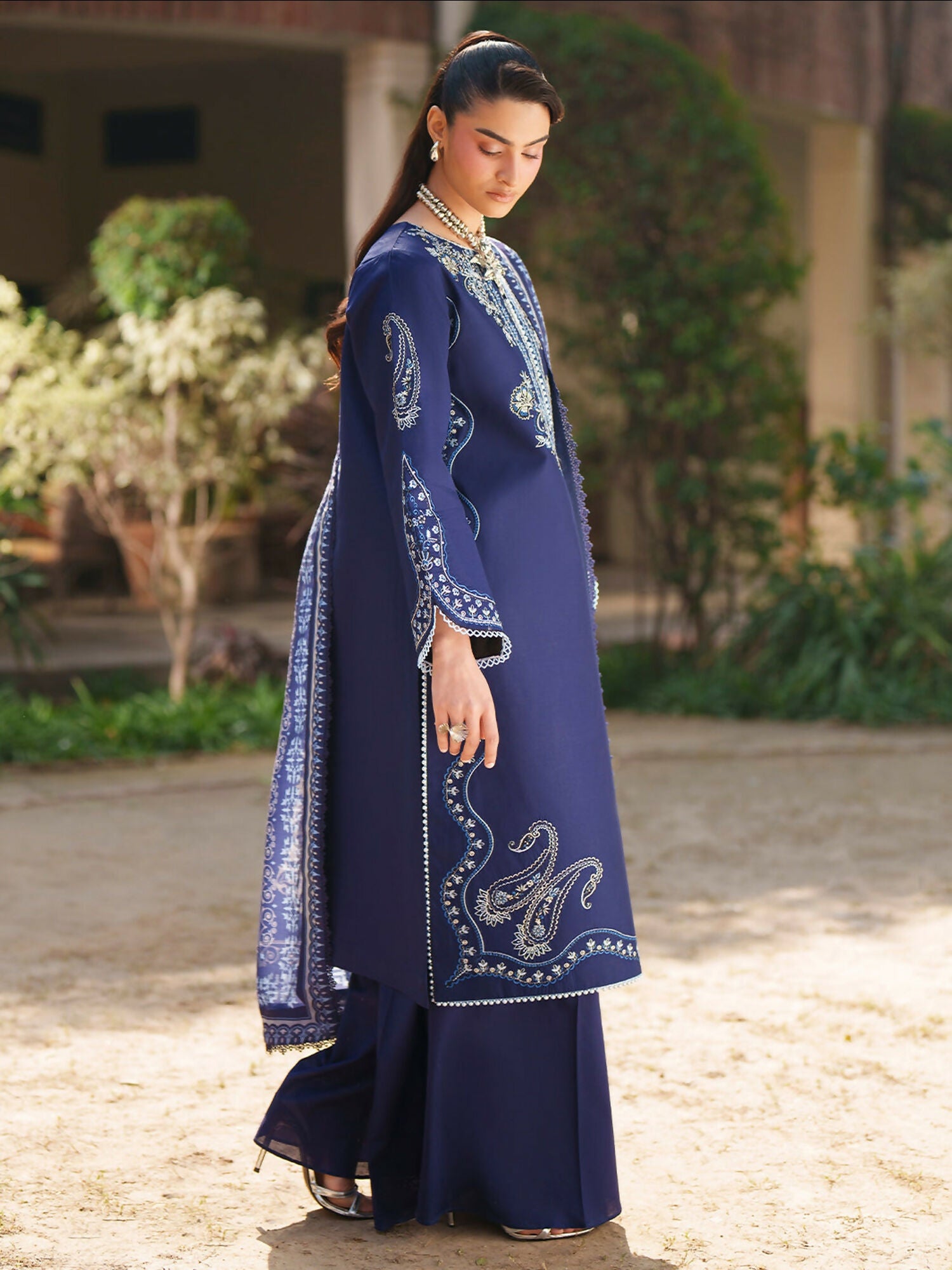 Mahnur Fiona Lawn'26 Embroidered Unstitched 3-Piece Suit-F-06