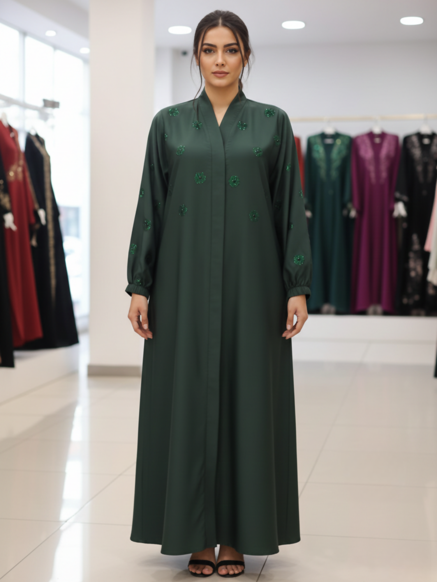 Islami Hijab Centre Haya Premium Series Imported Nida Embroidered Abaya