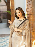 Panache Apparel Fiona SS'25 Dobby Lawn Printed Stitched Suit-Dune