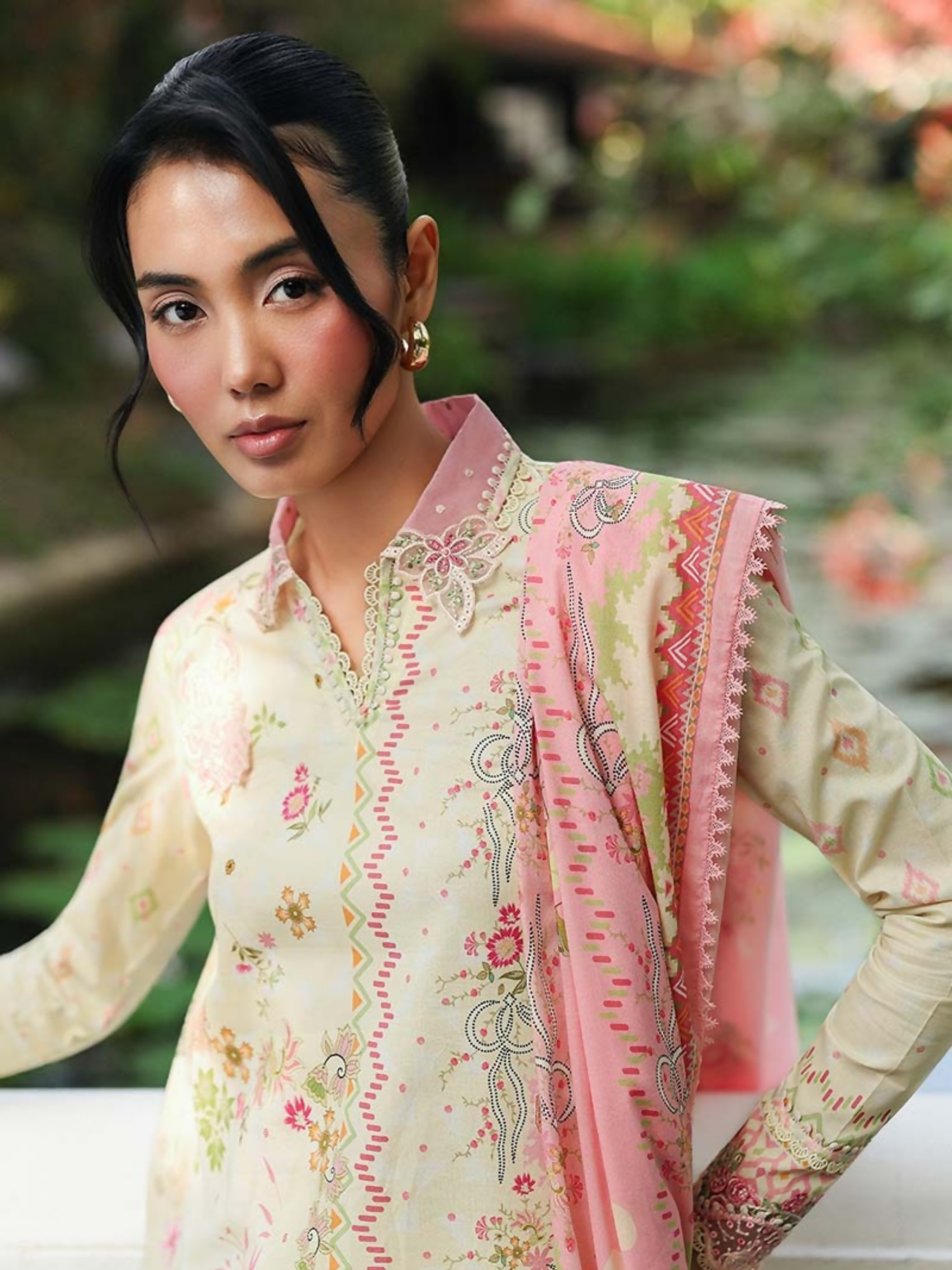 Qalamkar Qprints Lawn'26 Embroidered Unstitched 3-Piece Suit-AX-03-(A)-Mairi