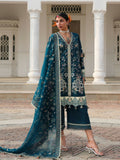 Hussain Rehar Luxury Lawn'26 Eid Edit Embroidered Unstitched 3-Piece Suit-Azraq