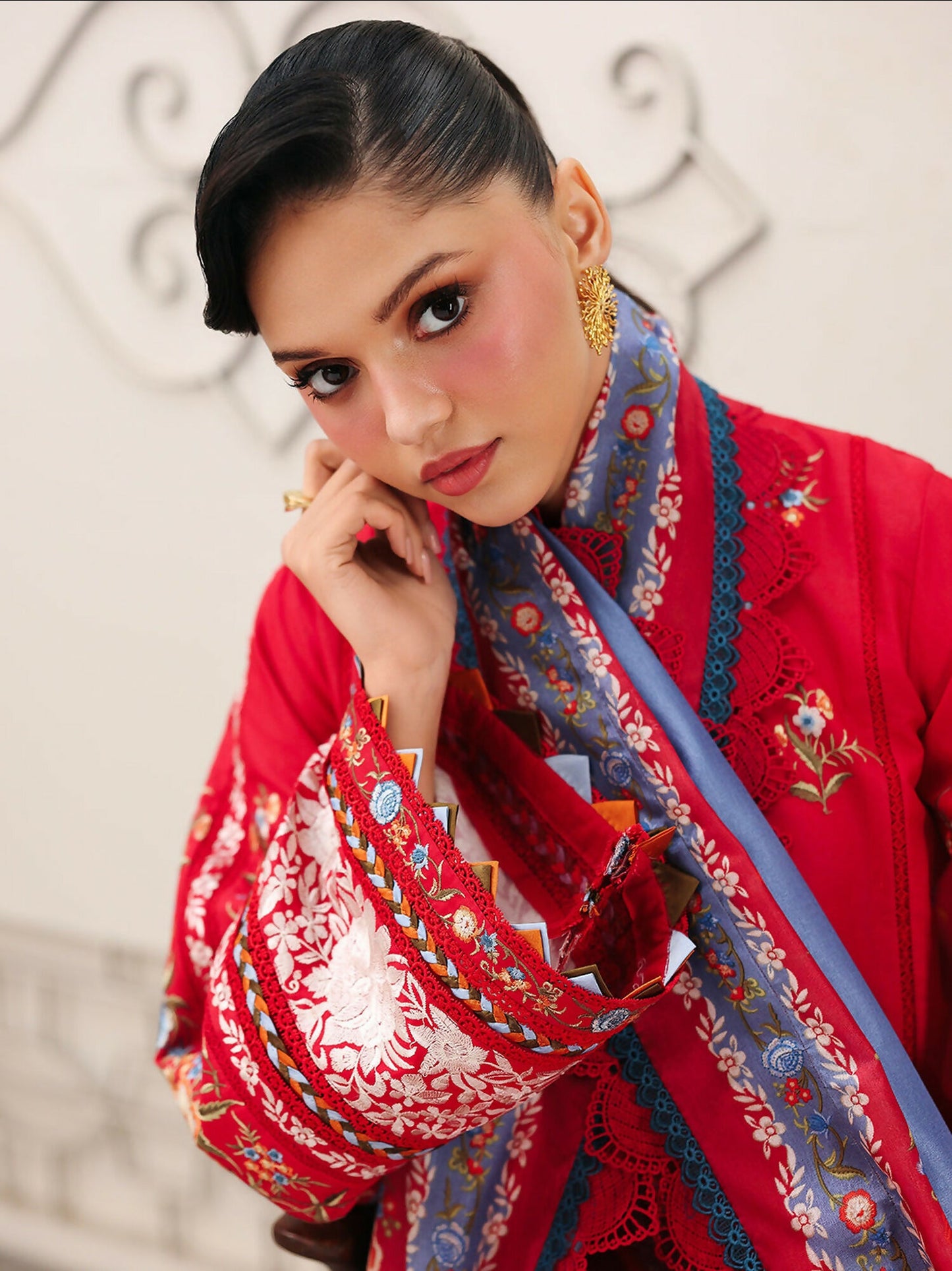 Binilyas Lumina Summer Lawn Embroidered Unstitched 3-Piece Suit-L73-B