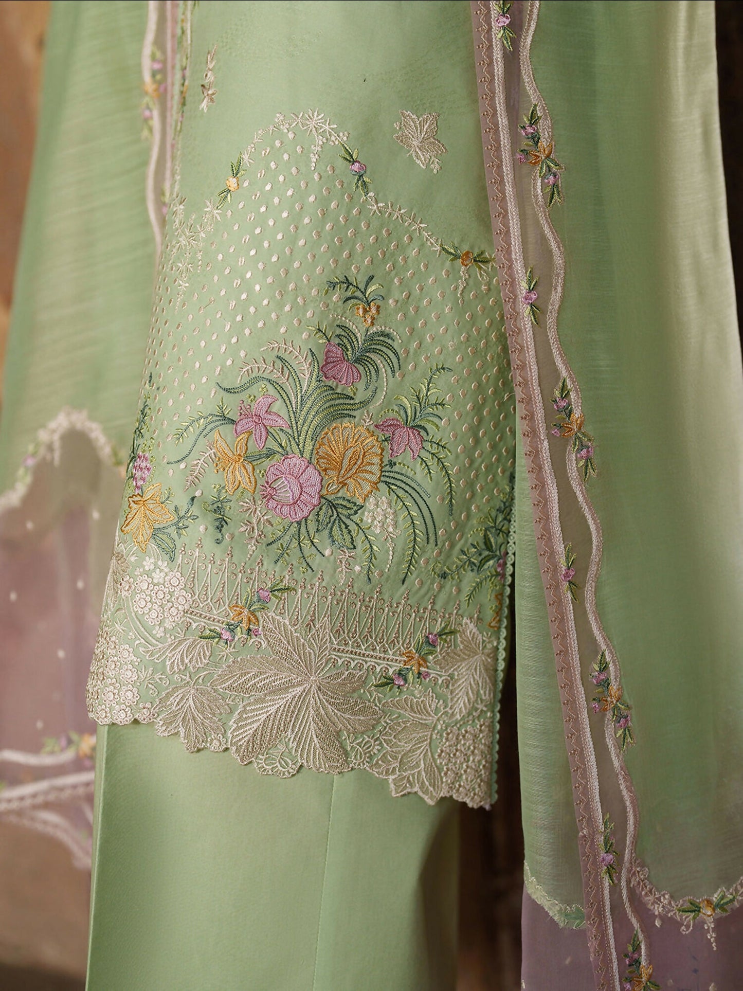 Binilyas Suroor Eid Pret'26 Lawn Embroidered Stitched 3-Piece Suit-243-A