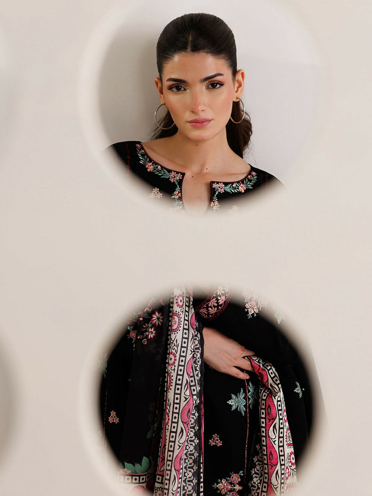 Panache Apparel Mistfall Vol II Cotton Embroidered Stitched Suit-Zyra
