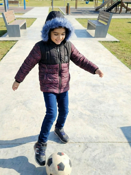 Velvour Full Sleeves Hooded Puffer Jacket-VJ83-A