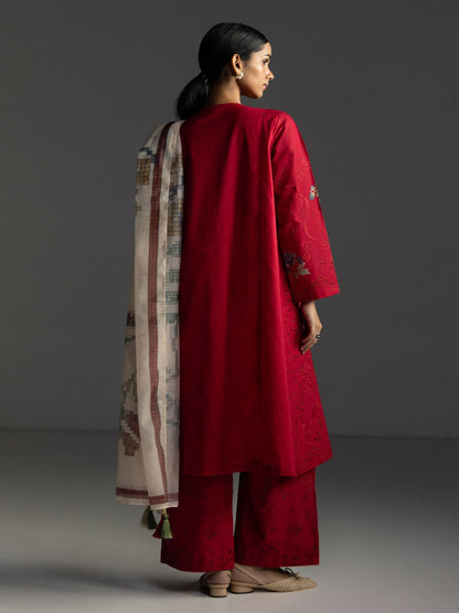 Zara Shahjahan Coco Lawn'26 Embroidered Unstitched 3-Piece Suit-Sune-10A