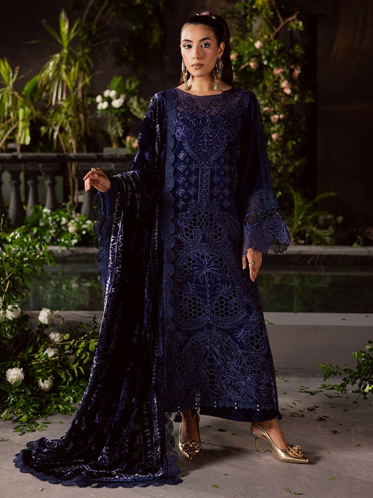 Mahnur Amelia Kotrai Embroidered Unstitched 3-Piece Suit-CK-004