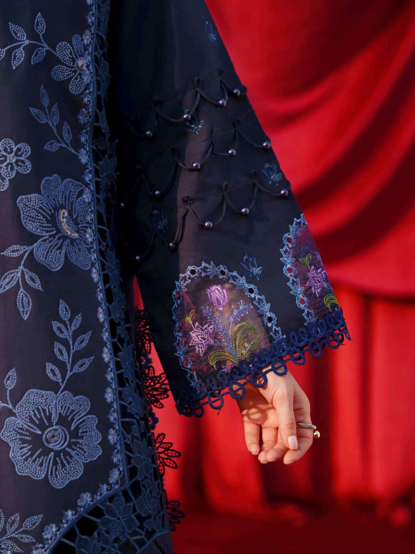 Parishay Summer Queen Lawn Embroidered Unstitched 3-Piece Suit-SQ-09