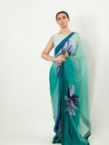 Imran Aftab Chiffon Printed Unstitched Saree-IASC-22
