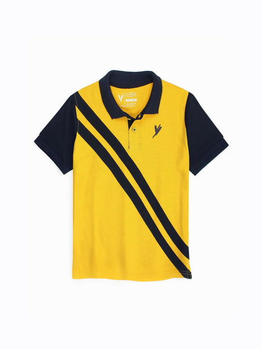 Soft boys’ plain summer polo with half sleeves, tipping collar, and subtle embroidery – crafted from premium piqué for breathable comfort in warm weather.