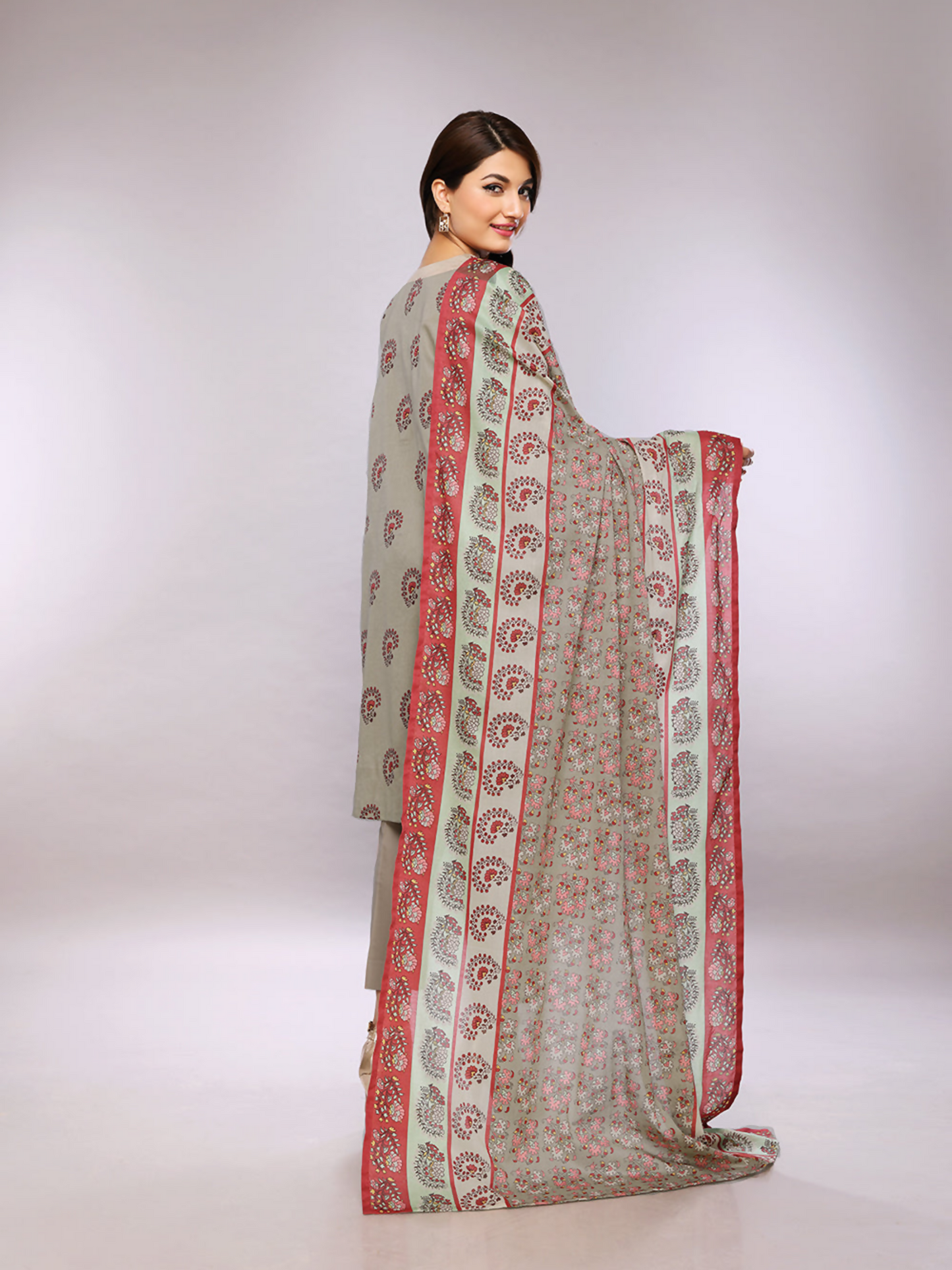 Nishat Lawn Embroidered Unstitched 3-Piece Suit-42201804-R