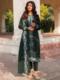 Panache Apparel Khaddar Embroidered Stitched Suit-Aylin-Green