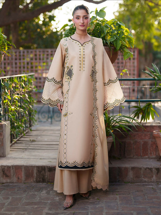 Mahnur Fiona Lawn'26 Embroidered Unstitched 3-Piece Suit-F-04