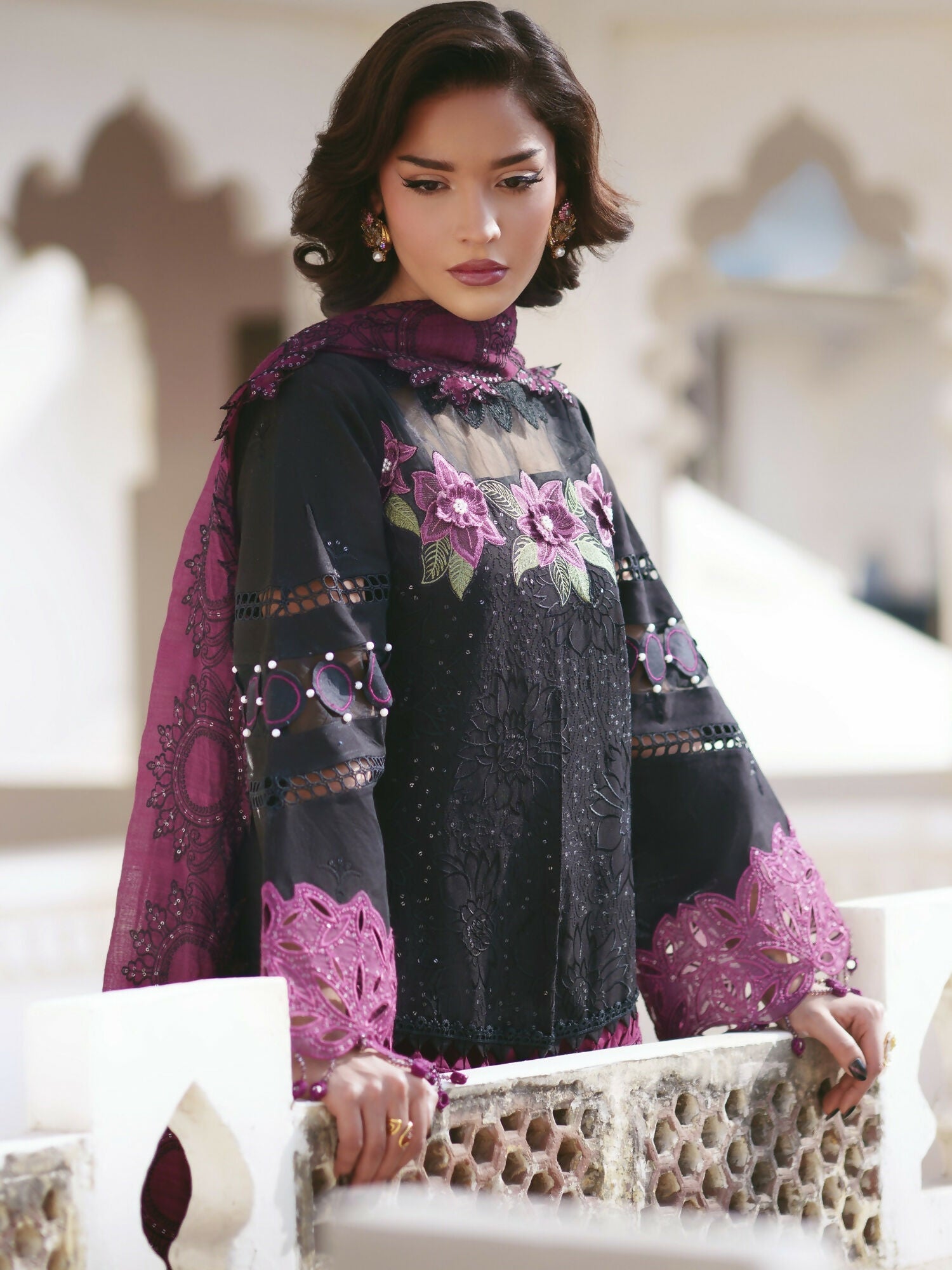 Parishay Shangrila Lawn Embroidered Unstitched 3-Piece Suit-SLA-02