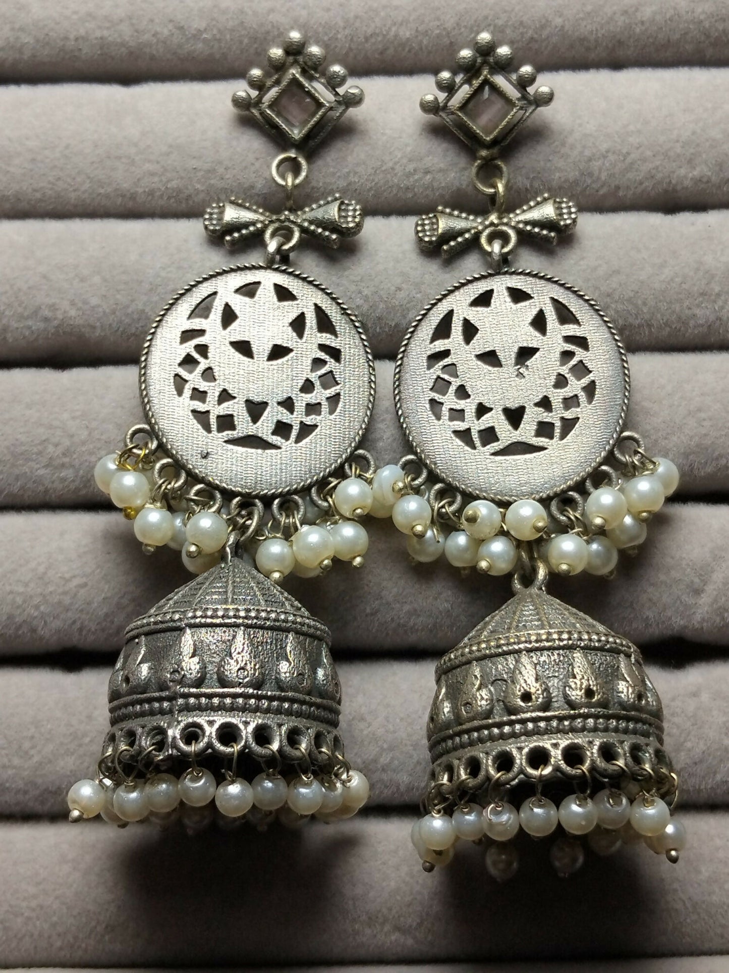 H&A Jewellery Oxidized Brass Handmade Earrings