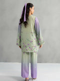 Panache Apparel Dear Summer Silk Lawn Printed Co-Ord Set-Green Field