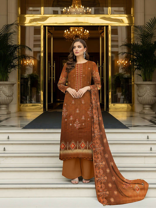 Grace & Style Dhanak Embroidered Unstitched 3-Piece Suit-09