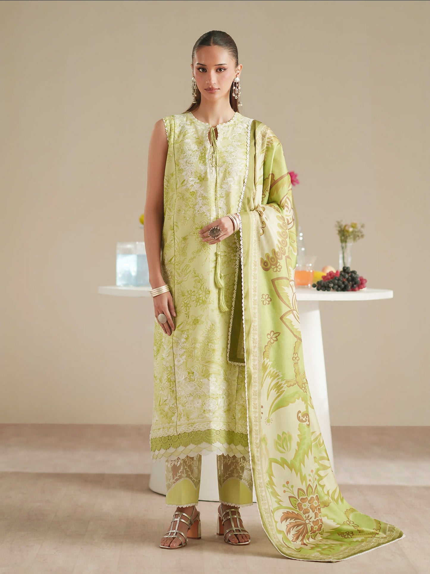 Binilyas Jojo Summer'26 Lawn Embroidered Unstitched 3-Piece Suit-86B