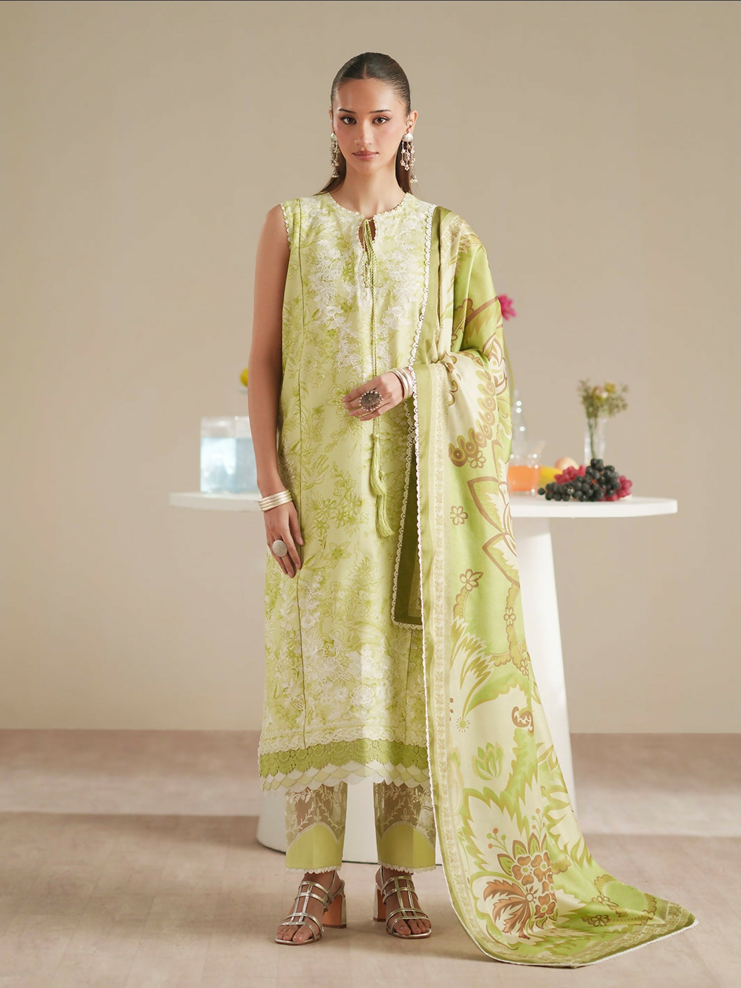 Binilyas Jojo Summer'26 Lawn Embroidered Unstitched 3-Piece Suit-86B
