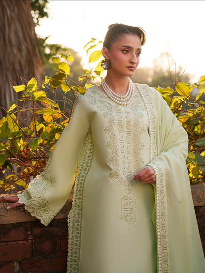 Mahnur Fiona Lawn'26 Embroidered Unstitched 3-Piece Suit-F-14
