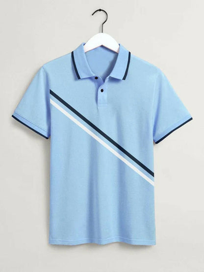 Funky Boys Twill Tape Fashion Cotton Polo-13676