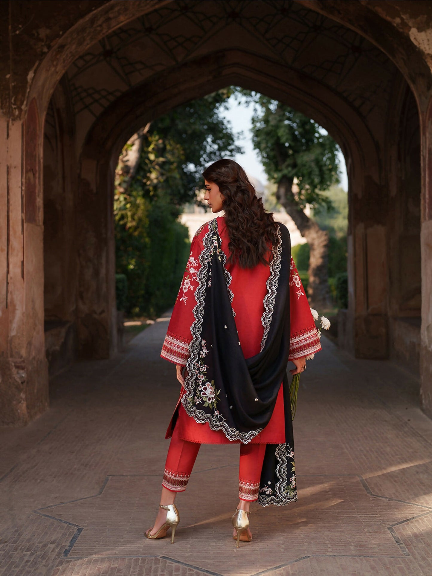Binilyas Suroor Eid Pret'26 Lawn Embroidered Stitched 3-Piece Suit-241-B
