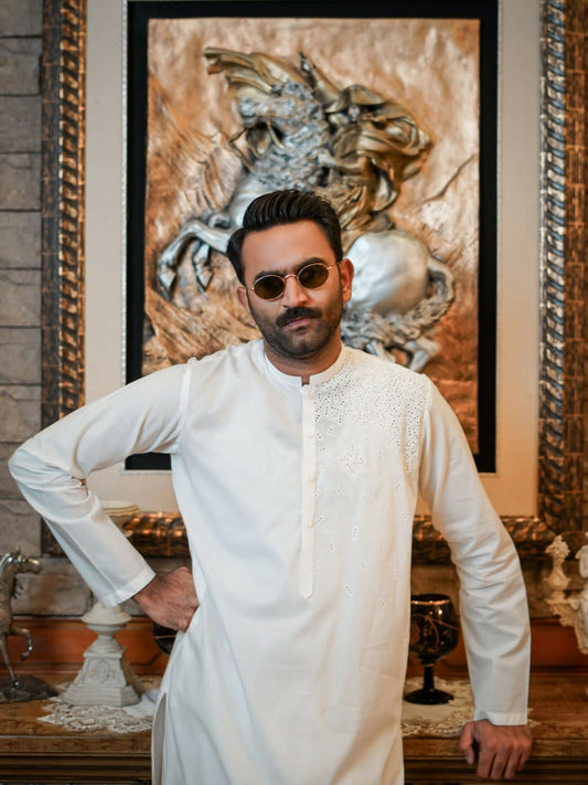 Fabrich Virsa Cotton Embroidered Unstitched Shalwar Kameez-FAB-8810