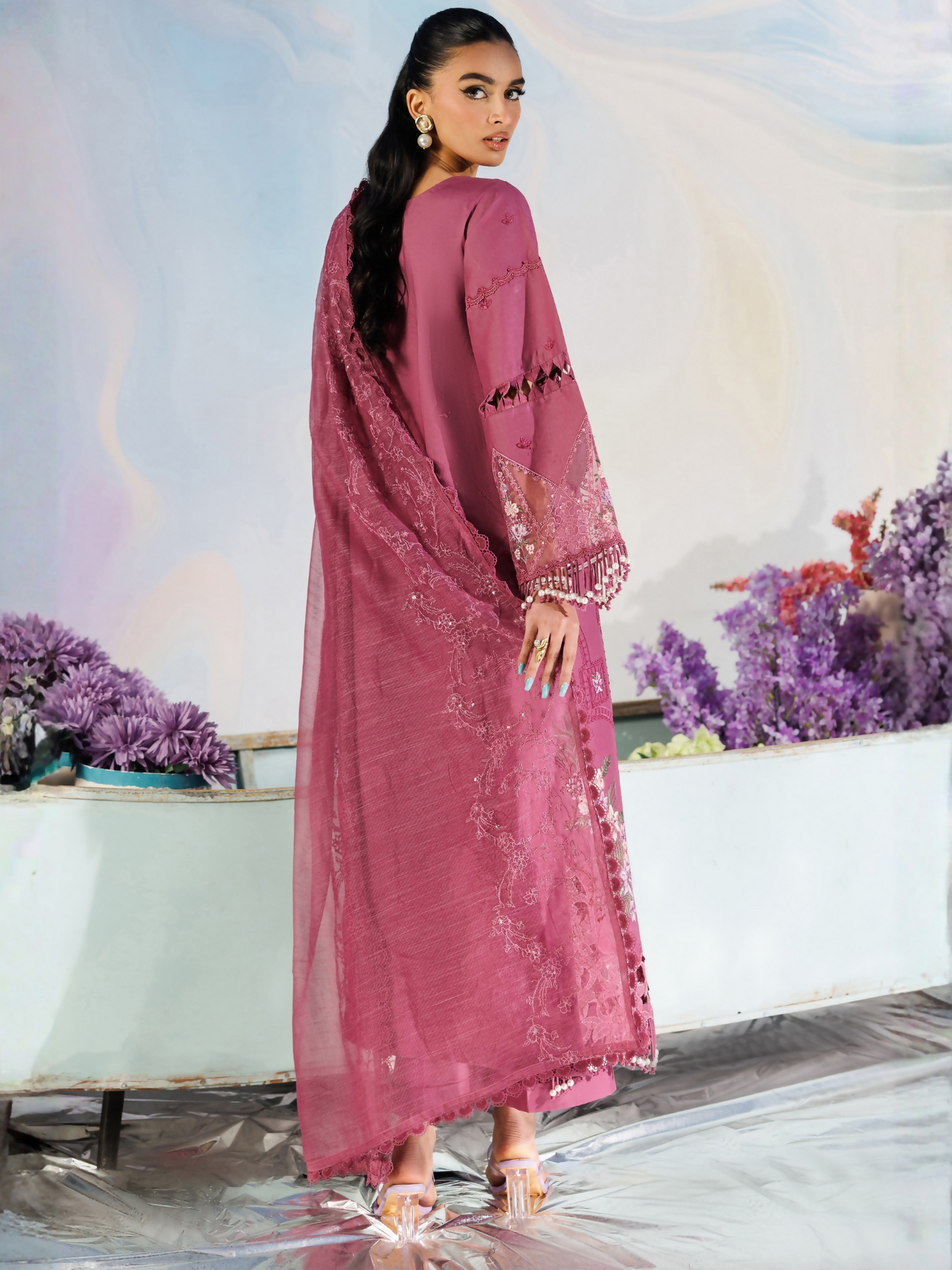 Parishay Shangrila Lawn Vol 2 Embroidered Unstitched 3-Piece Suit-ANG-04