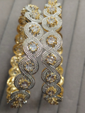 H&A Jewellery One Carat Silver Rhodium-Plated Karay with Semi-Precious Stones – Dual Tone