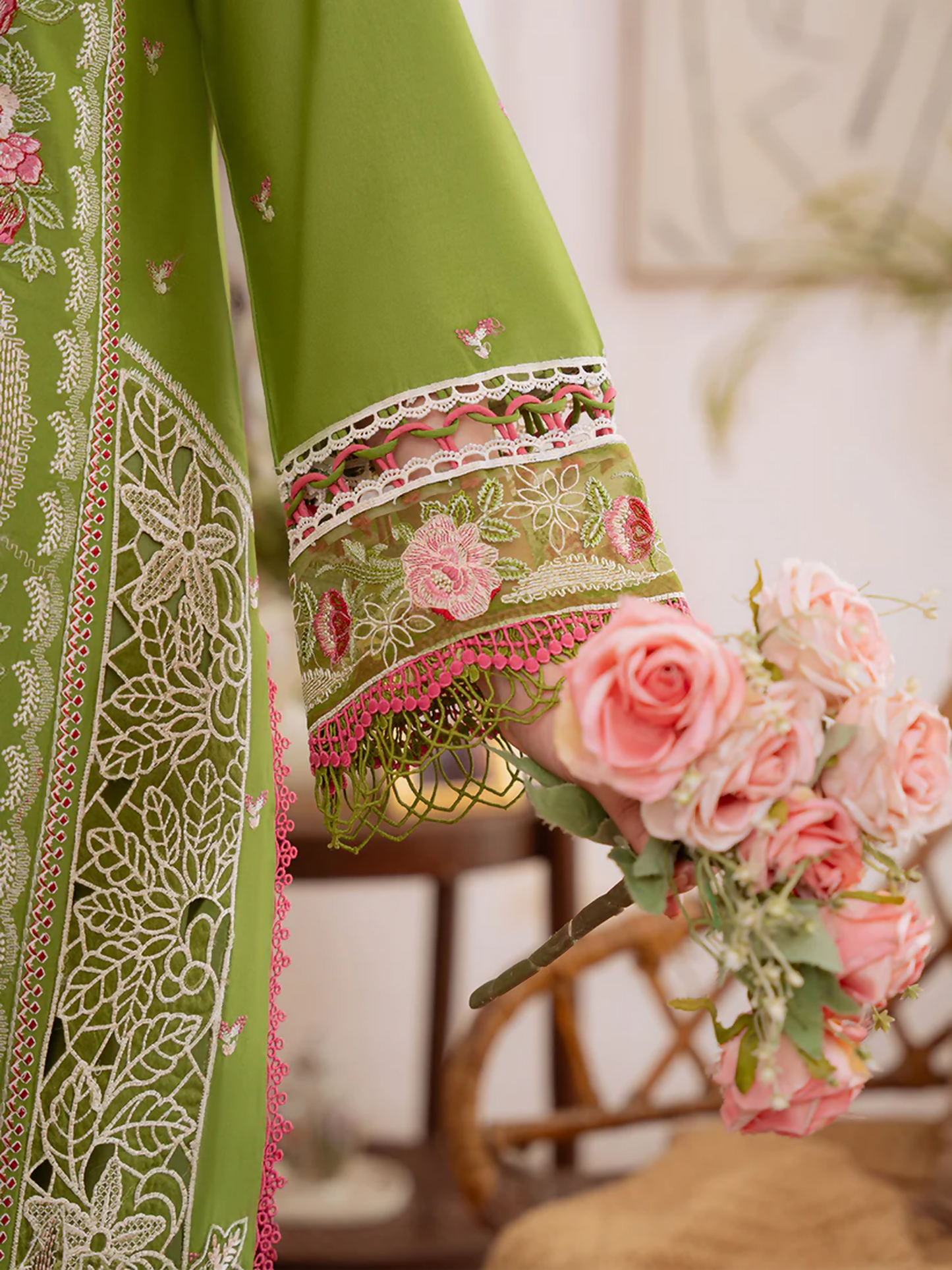 Mahnur Shanaya Lawn Embroidered Unstitched 3-Piece Suit-SN-11