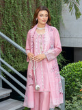 Panache Apparel Solid Story Cotton Lawn Embroidered Stitched Suit-Rosewood