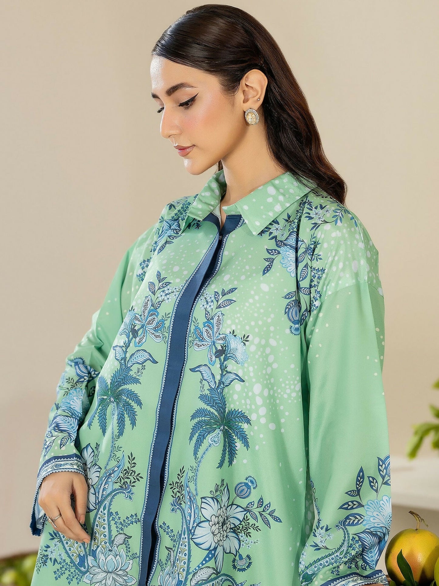 Panache Apparel Crepe De Luxe Crepe Printed Co-Ord Set-Juno