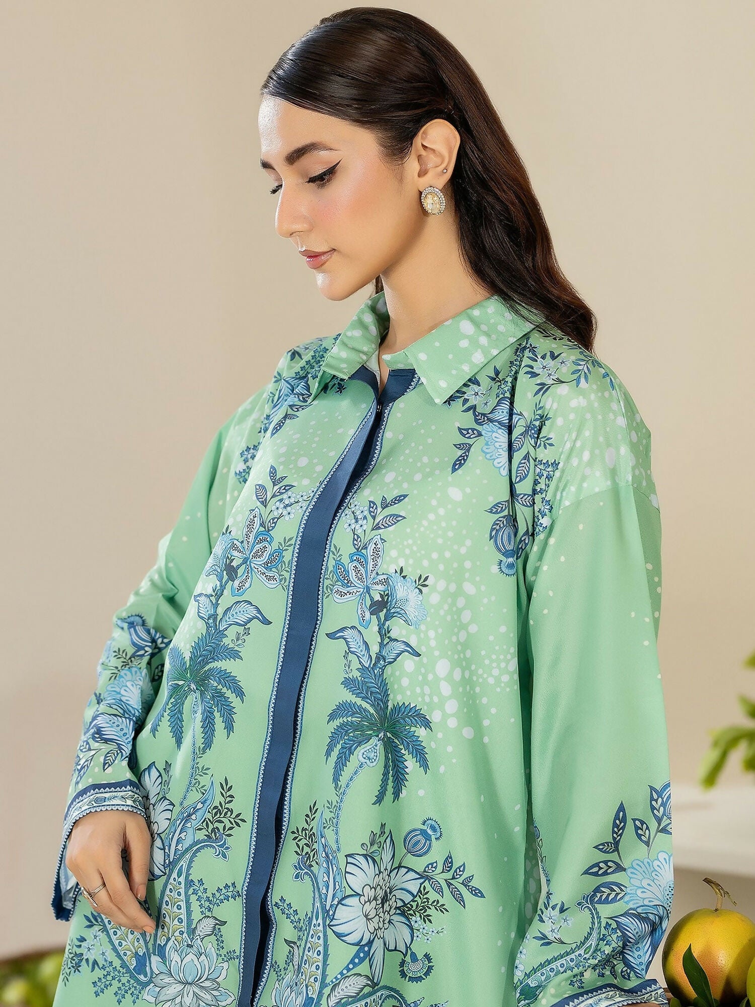 Panache Apparel Crepe De Luxe Crepe Printed Co-Ord Set-Juno