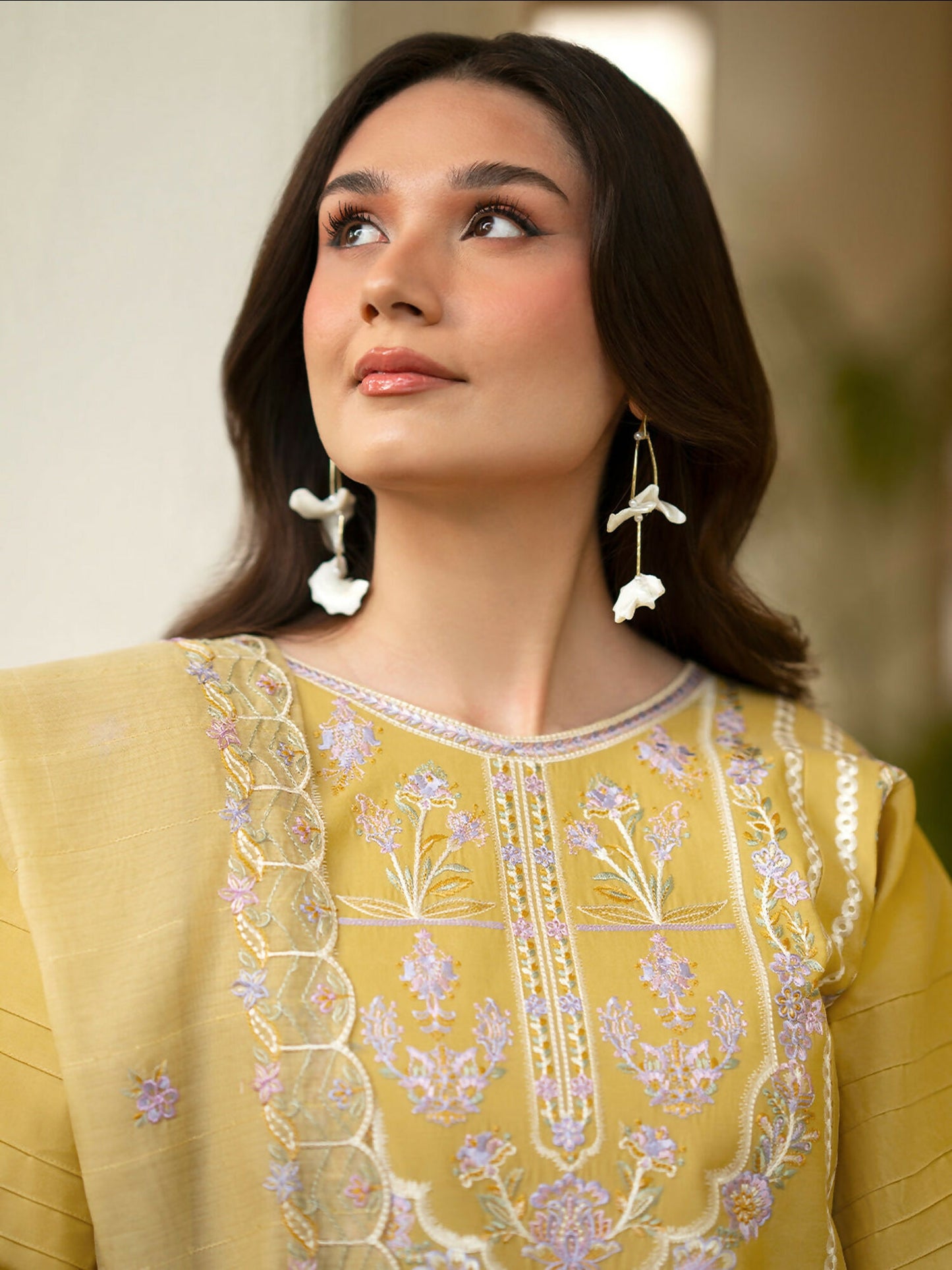 Mahnur Angan Lawn'26 Embroidered Stitched 3-Piece Suit-AN-003