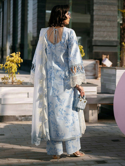 Mahnur Broadway Luxury Lawn'26 Embroidered Unstitched 3-Piece Suit-BW-001