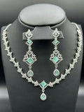 H&A Jewellery One Carat Silver Rhodium Plated Jewellery Set