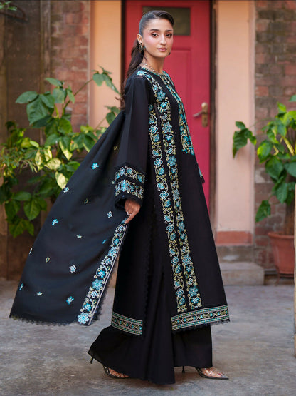 Mahnur Fiona Lawn'26 Embroidered Unstitched 3-Piece Suit-F-11