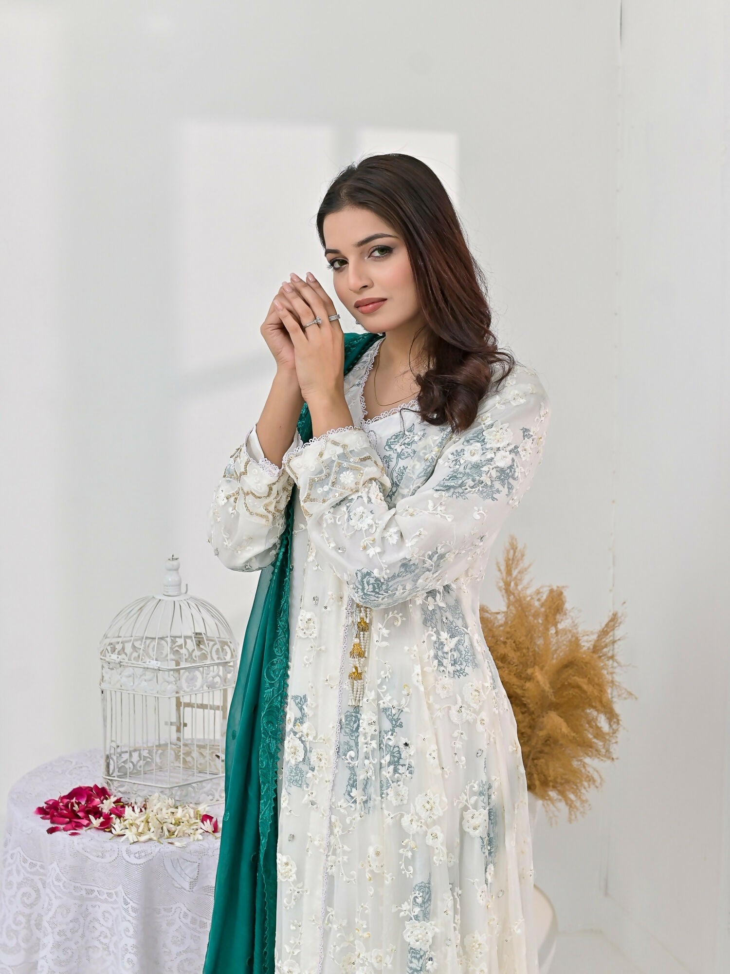 Ruby's Couture Chamak Dhamak Chiffon Embellished Lehenga-Fitoor