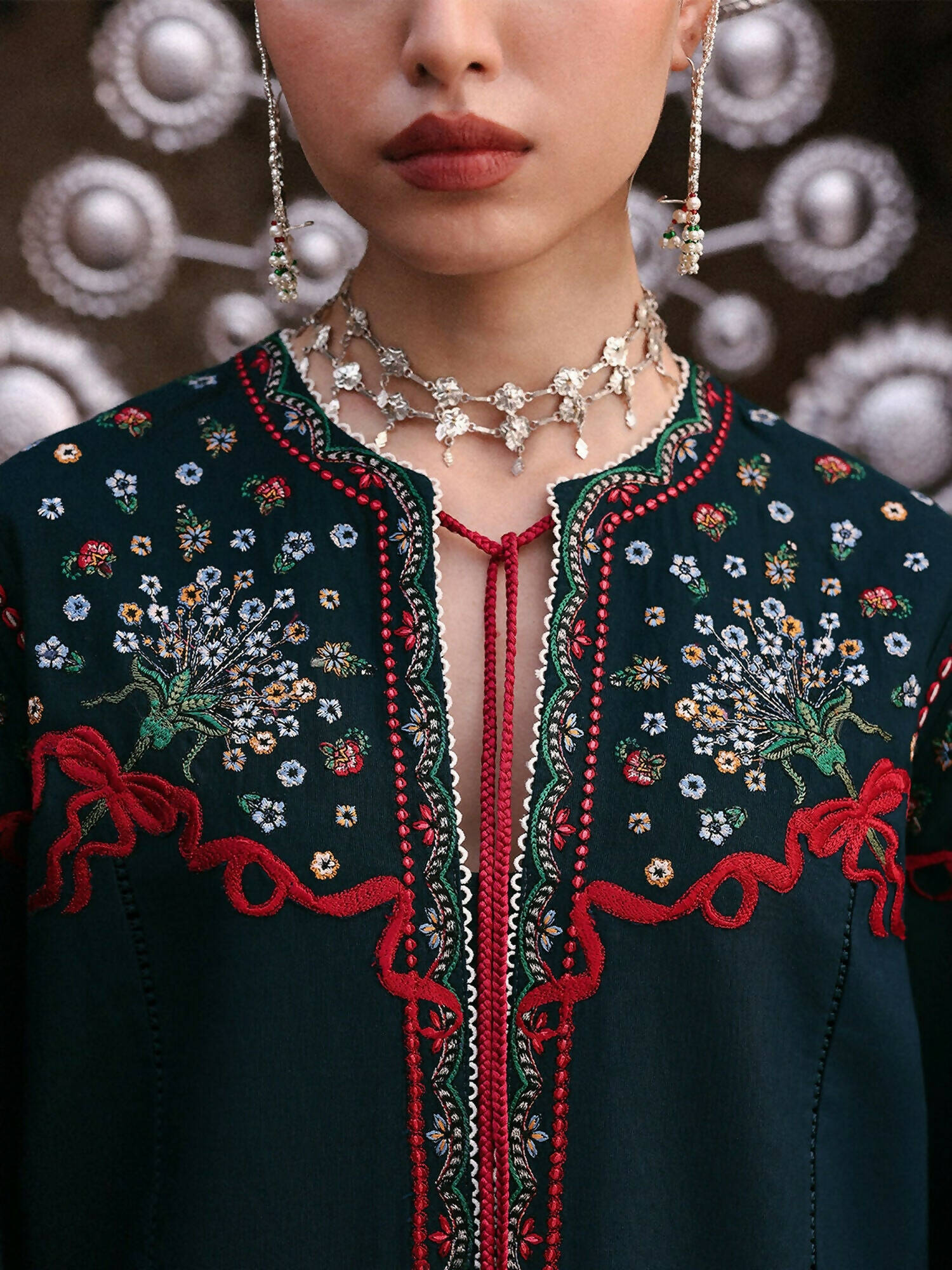 Jugnu By Hussain Rehar Khaddar'25 Embroidered Unstitched 3-Piece Suit-Rati