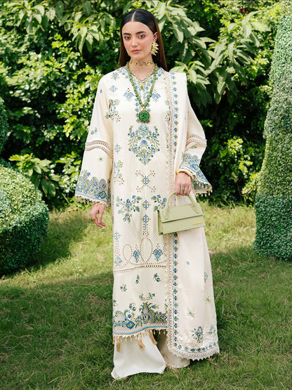 Mahnur Secret Garden Karandi Embroidered Unstitched 3-Piece Suit–SG-001