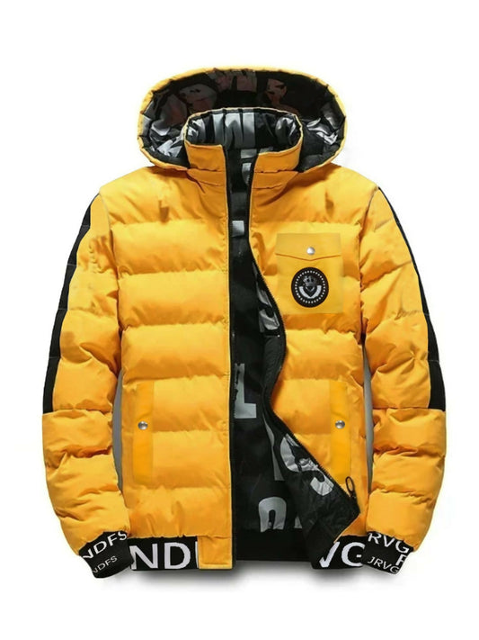 Funky Imported Double Sided Heavy Insulated Hooded Puffer Jacket For Men-14843