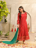 Ruby's Couture Poshak Silk Embellished Stitched 3-Piece Suit-Maharani